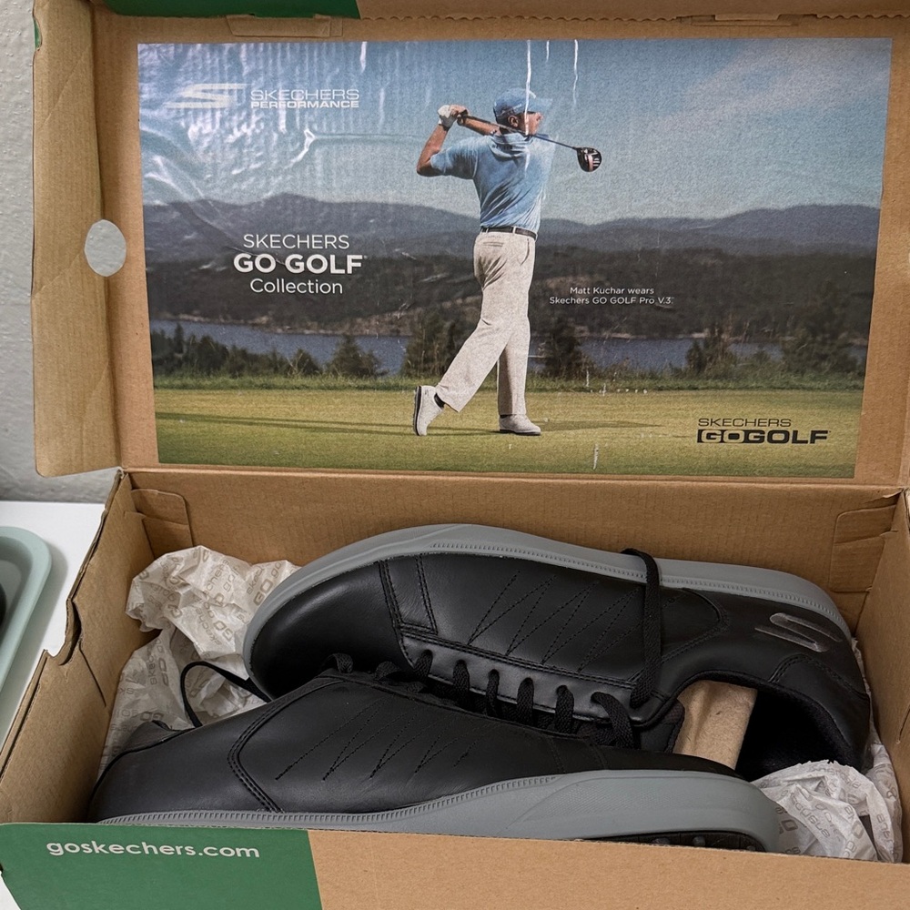 Skechers GO GOLF Black and Gray Shoes